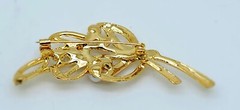 elegant Vintage style Gold Tone fake pearl & crystal fashion jewelry Brooch/pin