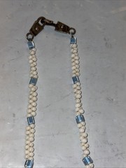 VTG Artisan SAKI 925 Sterling~Smoky Quartz~Glass Pearls Statement Necklace 195g