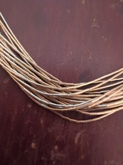 Vintage Navajo Liquid 1/20 12K GF 20 Strands Chain Necklace 30 In Long