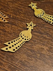 Lot Of 10 Shooting Stars France Vintage 60s Brass Stampings Findings Jewelry