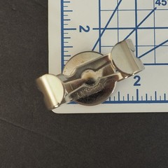 Celebrity NY Cuff Bracelet Orange Cabochon Silver Tone Round Medallion Vintage
