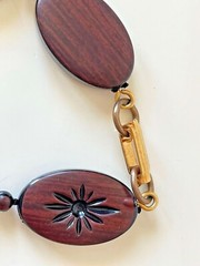 Hawaiian Beads & African Seed Pod Necklaces Vintage 1970s Lot of 2