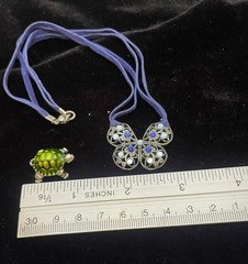 Lot 9 Vintage & Modern Animal & Birds Pendants Charms Elephant Frog Owl Flamingo