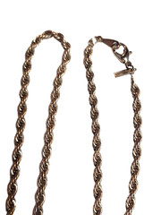 Vintage Revlon Rope Twisted Chain Necklace 18″ Silver Tone Costume 4mm Wide GUC
