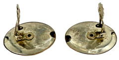 Vintage 1970/80s Clip On Earrings, 4 Pair, Gold-tone, used (DD1)