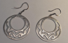 Beautiful Sterling Silver 9.25 Roud Drop Earrings Made in Mexico Original💕