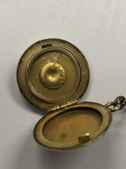10-14kt rose gold filled necklace Locket Sovereign