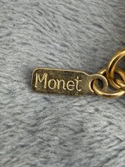 Vintage Monet Necklace Gold Tone Rope Chain LONG Flapper Opera 56”