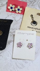 11 Pairs Of Vintage Style Earrings Mixed Materials & Designs Dainty Pierced Styl