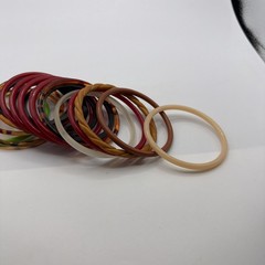 Vintage Lot Of 19 Lucite acrylic plastic Multicoloured Bangle Slim Bracelets