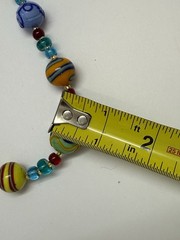 Dyadema Murano Glass Necklace Bronze 18kt Gold Plated Handcrafted New Tags