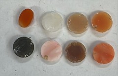8 loose cameos out of estate! Various colors beautiful collection!