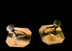 Vintage Modernist Copper & Brass Bracelet | Earrings Set~1950s-60s