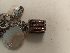 1960s-70s 925 sterling silver charm bracelet