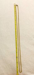 Vintage 14KGP Gold Plated 4mm Rope Chain Necklace 30″ Long Heavy Twist * Estate