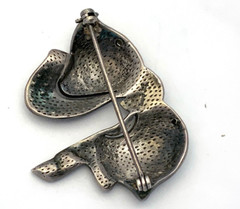 VINTAGE STERLING SILVER MARCASITE BROOCH | 11 GRAMS