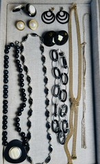 Vtg. Estate Jewelry 83 Pieces Mixed Lot Necklaces Earrings Pins Pendants More