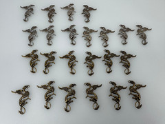 Large Lot of Griffin Brass And Silver Toned stamping jewelry finding