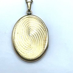 24 Inch 12K Gold Filled Picture Locket Necklace