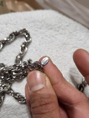 Vtg Signed Park Lane Silver tone Chain Necklace 32in”