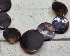 Vintage Operculum Shell Necklace – Shiva Eye / Cat’s Eye Shell Jewelry