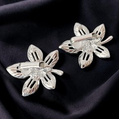 Sarah Coventry Earrings Clip On 1960s Silver Tone Vintage Joy Ivy