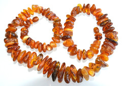 ✅55cm = 45gr RUSSIAN SOVIET BALTIC AMBER BEAD NECKLACE 琥珀 BRACELET STONE PENDANT