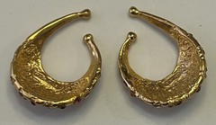 Vtg Idemaria IIQuartorecchino Signed Swarovski Crystal Glamour Ear Cuff Earrings