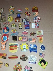 Huge Lot 100 Vintage Pins McDonald’s Racing Faux Disney And More