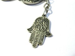 VINTAGE HAMSA HAND CHARM PROTECTION BRACELET SOUVENIR MOROCCO