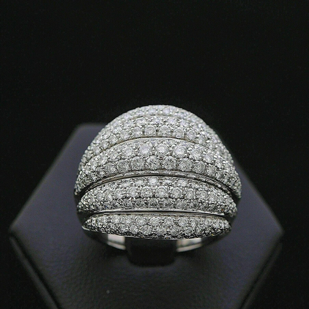 14K White Gold Plated 2.50CT Round Cut Lab-Created Diamond Men’s Wedding Ring