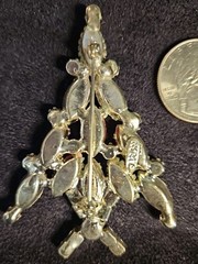 Vintage CHRISTMAS Tree Brooch Pin RON