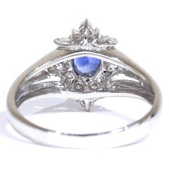 Sapphire Ring Platinum Japanese Vintage Estate Jewelry JEM00084