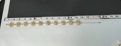 Gold Tone Celestial Sun Moon Necklace Earrings Set Pierced Choker Retro
