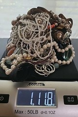 1 lb Jewelry Makers Craft Lot Vintage Art Beads Glass Acrylic Metal Wear Repair