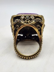 Retired Vintage Heidi Daus Dynasty Bangle Bracelet and Ring Set