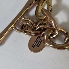 Vintage Juicy Couture Charm Bracelet Y2K Pave Rhinestones Bits Heart Flower