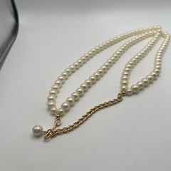 Faux Pearl Necklace Vintage Style 19” Women’s