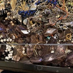 7.8lb Mixed Lot Costume Jewelry Box Lot Wearable Resale Vintage & Modern
