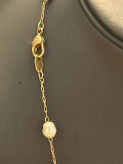 Vintage Statement Good Quality Freshwater Faux Pearl Necklace 17″