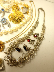 Vtg 26 Pc Assorted Estate Jewelry Lot 925 Paastelli SC 1928 Germany Avon Japan