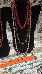 18 Vintage Retro MCM Beaded Necklace Various Colors