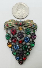 Art Deco Fruit Salad Brooch – C Clasp – no missing stones!