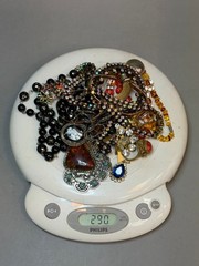 Vintage Costume Jewelry Lot Estate 1960s Czech Choker Boho Purple Earrings Brooc