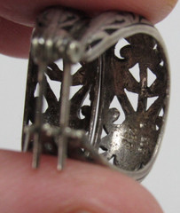 Vintage Jezlaine Sterling Silver Earrings Open Scroll Work Filigree JEZ 925