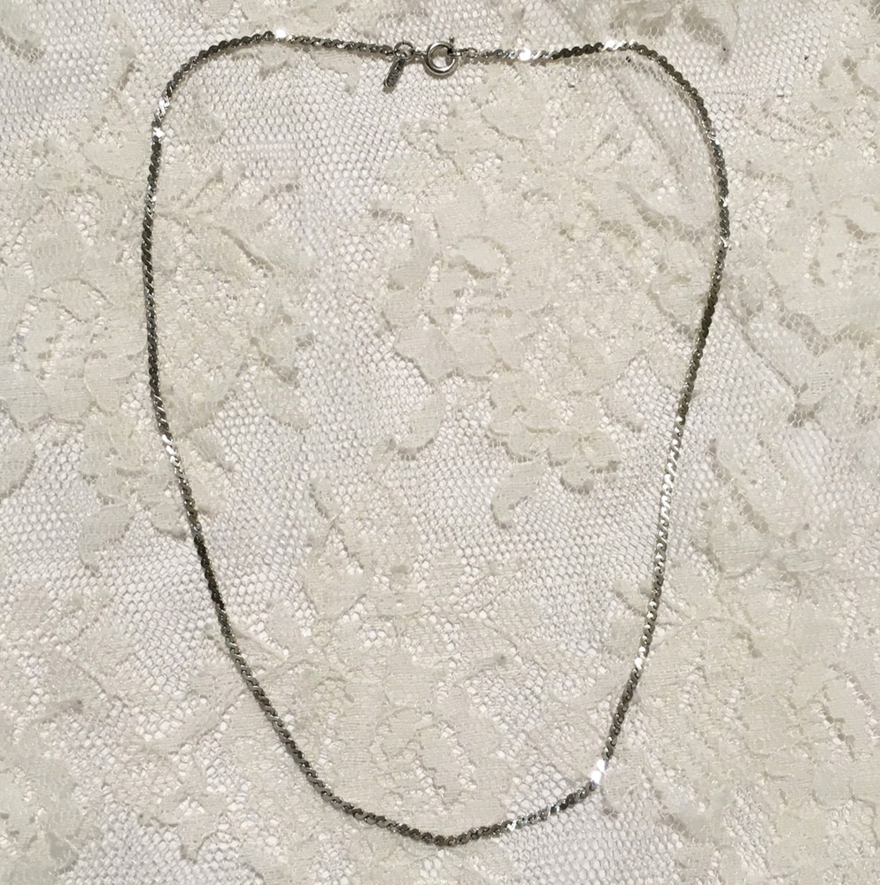 Vintage Monet Chain Necklace Thin Dainty Minimalist Fairy Daily Wear