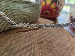 VTG Mexico 925 SS Braided Collar Cuff Necklace