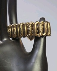 Vintage Gold Filled Sterling Pitman & Keeler American Queen Sweet Heart Bracelet