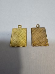 Vintage Saint Anthony & Child Gold Tone Pendant Religious (2 Available) #14