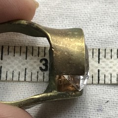 Vintage 18KT GE Gold Plated & Cubic Zirconia Statement Look Ring varied sizes